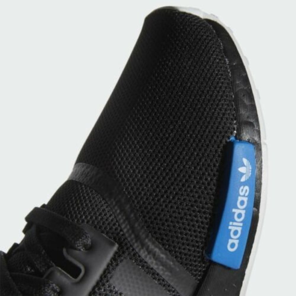 Adidas Original Nmd R1 Men's Running Sneakers Fx4355 Black/Blue/Red Size 5.5 - Picture 2 of 5